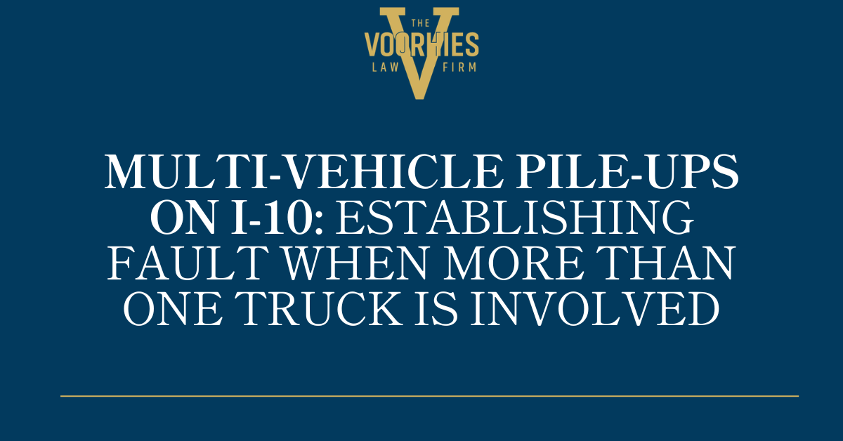 Multi-Vehicle Pile-Ups on I-10: Establishing Fault When More Than One Truck Is Involved